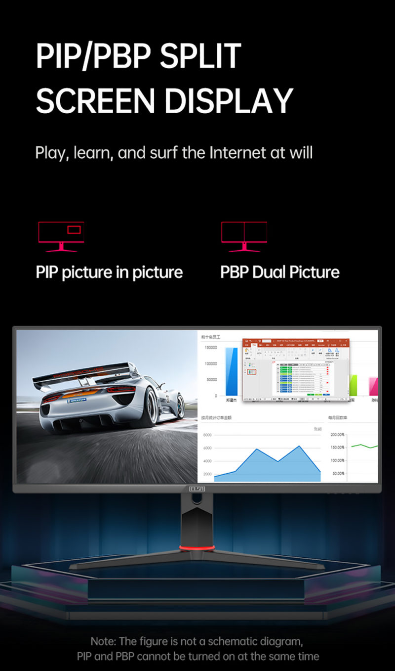 Sd66a0fe11dd34609903c3e80f08373122 Moniteur Gaming, écran IPS 30", 2560x1080, 200Hz, 350cd/m², 1ms – Image 17