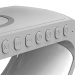 Station de charge sans fil multifonction, Smart, alarme, haut-parleur Bluetooth, veilleuse RGB, contrôle par application – Image 11