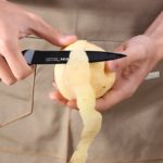 Ensemble de couteaux en acier inoxydable, 6 pièces, support, affûteur, technologie d'oxydation BO noir – Image 4