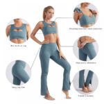 Ensemble de sport sans couture 2 pièces, taille haute, soutien-gorge, Fitness, Yoga – Image 5