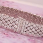 Bracelet en diamant moissanite de 3 mm, 4 rangées, 17,78 cm, plaqué or blanc 18k – Image 6