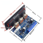 Amplificateur audio 2.1, Bluetooth 5.0, 2x25W + 50W, PCB, DIY – Image 6