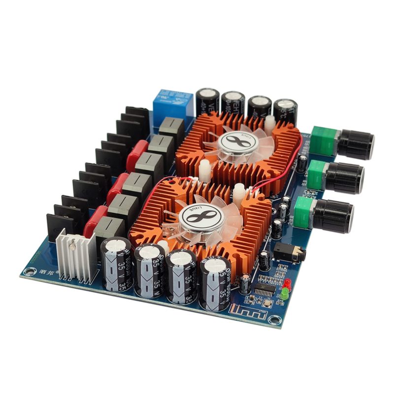 Amplificateur audio 2.1, BT 5.0, 2x160W + 220W, TDA7498E, TDA7498E, AUX, DIY – Image 4