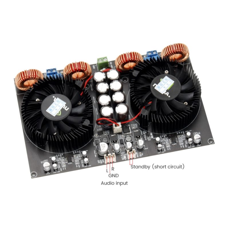 Amplificateur audio 2 x 600W, classe D, son stéréo, TPA3255, DIY – Image 5