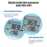 Spiromètre numérique, débitmètre de pointe (PEF), volume expiratoire forcé (FEV1), intelligent – Image 5