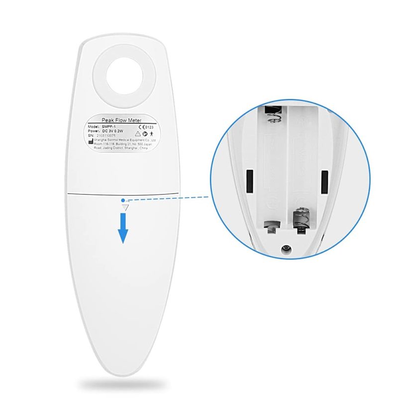 Spiromètre numérique, débitmètre de pointe (PEF), volume expiratoire forcé (FEV1), intelligent – Image 6