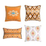 Housse de coussin décorative brodée, style Berbère Maroc, luxueuse et élégante, 45 x 45 cm