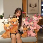 Peluche de cerf Sika Kawaii mignonne et douce, de 33 à 53 cm – Image 2