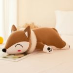 Peluche de renard couché, douce et confortable, oreiller, de 35 à 90 cm – Image 9