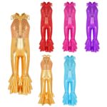 Costume de danse de ballet à paillettes brillantes pour fille, sans manches, pantalon à cloche – Image 2