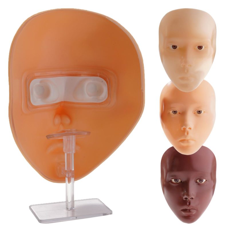 138453-2jsqqj.jpg Tête de mannequin en silicone, entrainement du maquillage, extension de cils et art du visage, réutilisable – Image 9