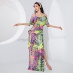 Costume de danse orientale, Galabeya, imprimé léopard, vêtement d'entraînement