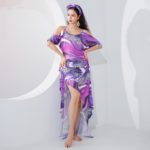 Costume de danse orientale, Galabeya, imprimé léopard, vêtement d'entraînement – Image 4