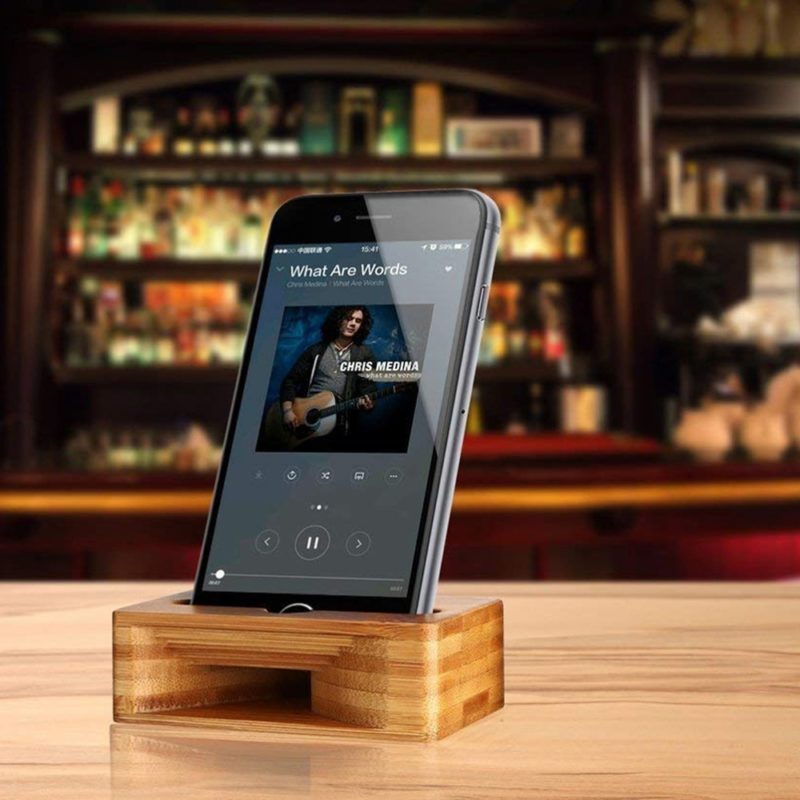 Amplificateur de son en bambou, pour téléphone portable, universel – Image 4