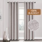 Rideau occultant en lin, solide et imperméable, 1 pièce