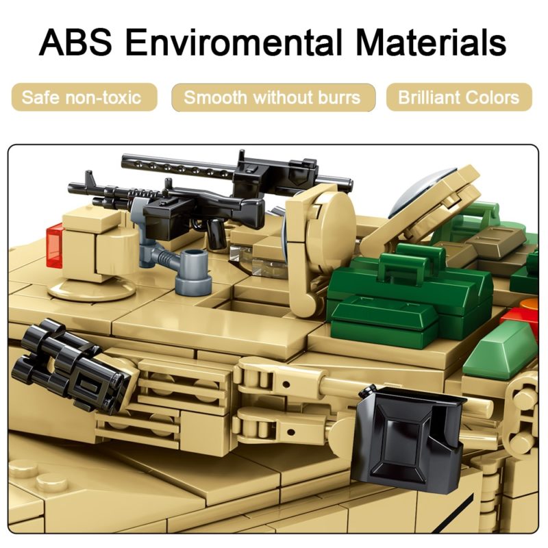 Blocs de construction de char de combat M1A2 Abrams, T-14 Armata, 1052 pièces – Image 4