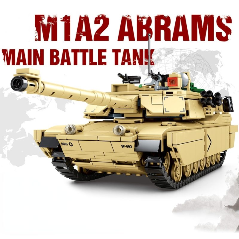 Blocs de construction de char de combat M1A2 Abrams, T-14 Armata, 1052 pièces – Image 2