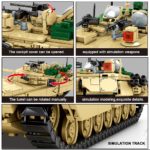 Blocs de construction de char de combat M1A2 Abrams, T-14 Armata, 1052 pièces – Image 5