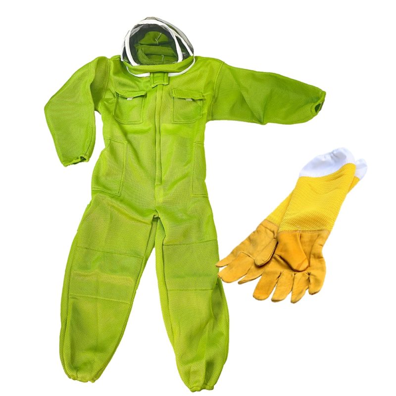Combinaison en tissu 3D avec gants anti-morsure pour apiculteur, vêtements respirants – Image 12