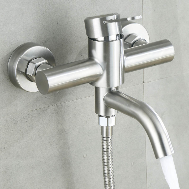 139685-kparpu.jpg Robinet de salle de bain et douche en acier inoxydable 304, mitigeur d'eau froide et chaude, à montage mural – Image 2