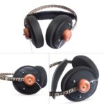 Casque stéréo dynamique en bois, dos ouvert, HiFi, 57mm, avec câble plaqué argent 3.5mm – Image 5