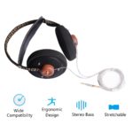 Casque stéréo dynamique en bois, dos ouvert, HiFi, 57mm, avec câble plaqué argent 3.5mm – Image 7