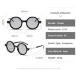 Lunettes de soleil rondes, rétro classiques, UV400 – Image 7