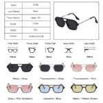 Lunettes de soleil à double pont, mode dégradé, tendance, UV400 – Image 5