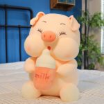 Peluche de cochon avec biberon, doux et amusant, 35 à 55 cm – Image 5