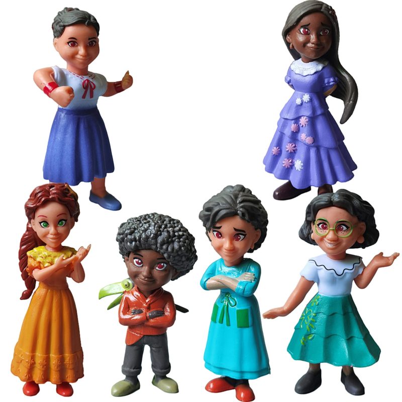 Lot de 6 figurines, dessin animé, famille Madrigal, Disney, 10.5 cm – Image 1