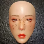Tête de mannequin en silicone, entrainement du maquillage, extension de cils et art du visage, réutilisable – Image 4