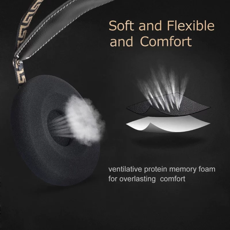 Casque stéréo dynamique en bois, dos ouvert, HiFi, 57mm, avec câble plaqué argent 3.5mm – Image 3