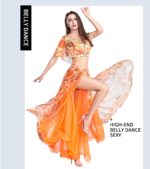 Ensemble 2 pièces de danse orientale, imprimé, performance sur scène – Image 7