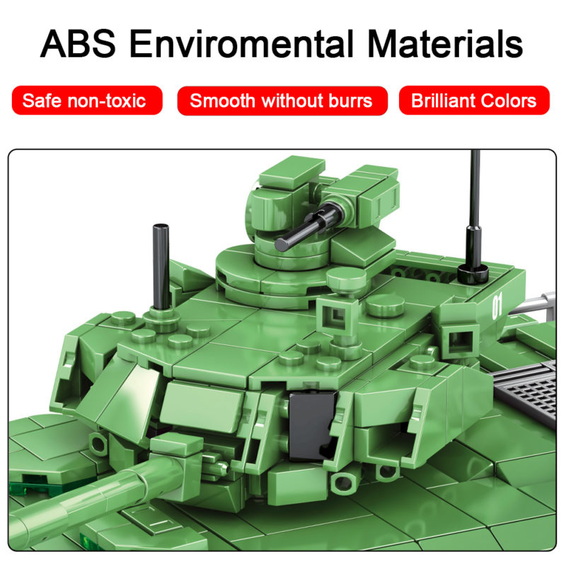 Blocs de construction de char de combat M1A2 Abrams, T-14 Armata, 1052 pièces – Image 9