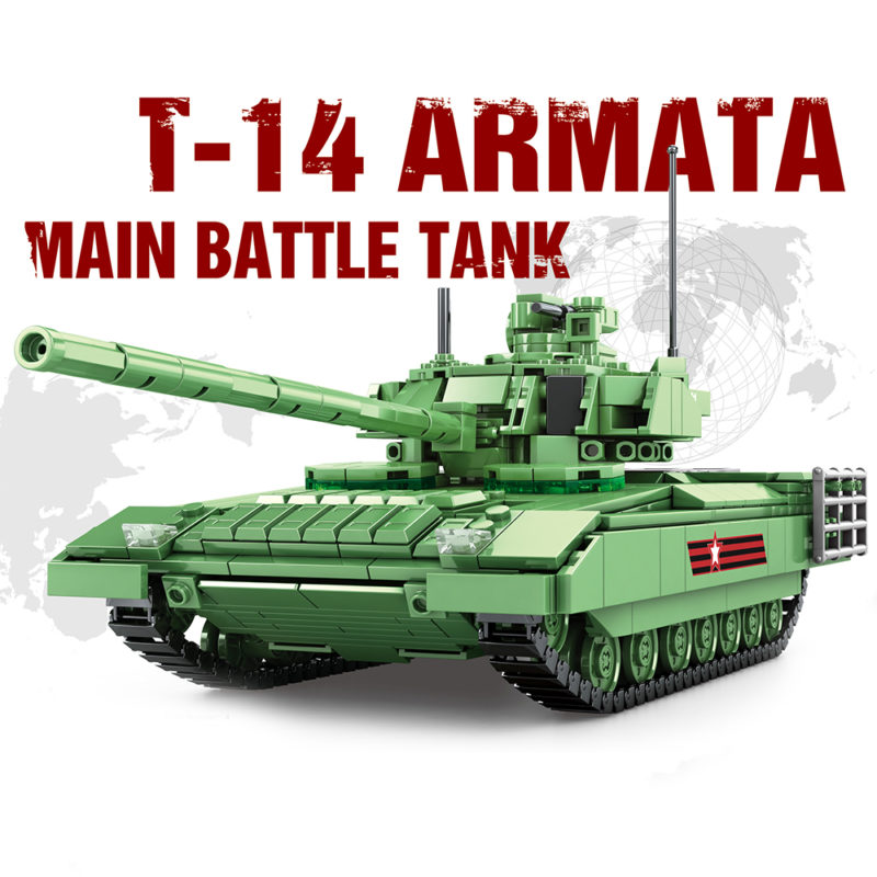 Blocs de construction de char de combat M1A2 Abrams, T-14 Armata, 1052 pièces – Image 6