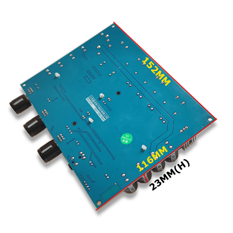 Amplificateur audio 2.1, BT 5.0, 2x160W + 220W, TDA7498E, TDA7498E, AUX, DIY – Image 6