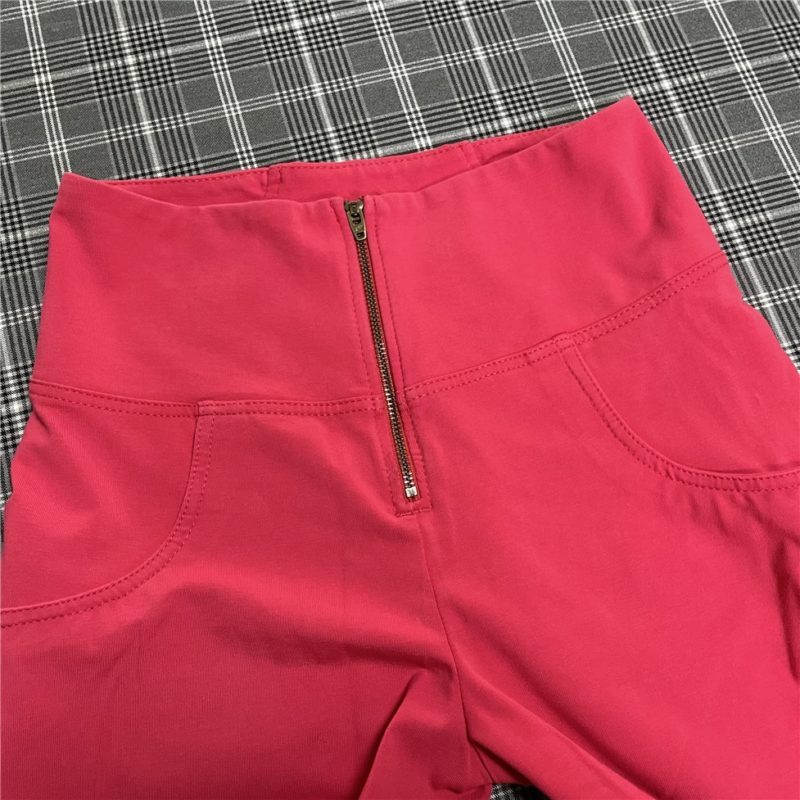 Legging extensible pour femme, taille haute, pantalon amincissant, Salsa Push-Up, rouge – Image 10