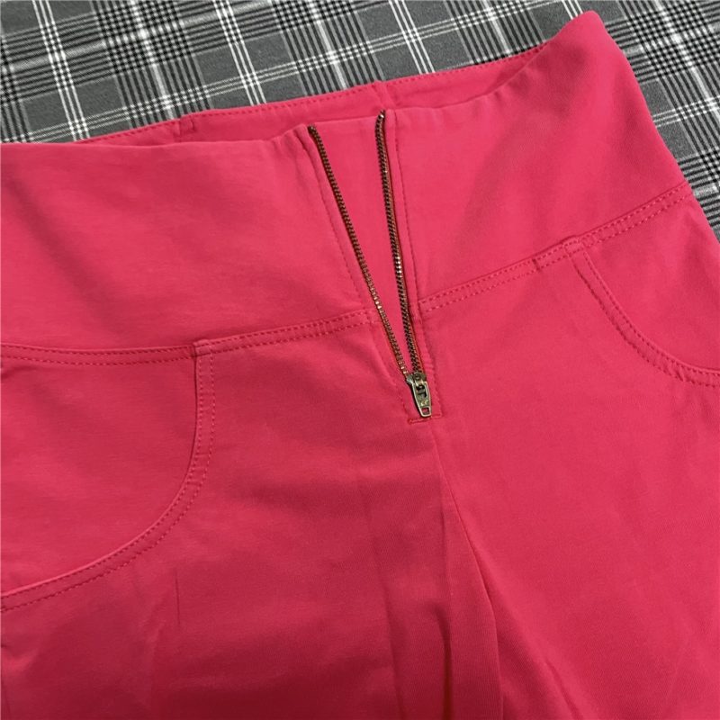 Legging extensible pour femme, taille haute, pantalon amincissant, Salsa Push-Up, rouge – Image 12