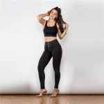 Legging en jeans pour femme, taille haute, pantalon Salsa amincissant, noir – Image 6