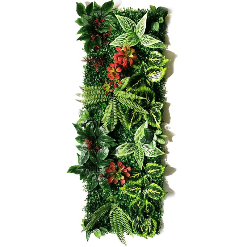 Panneau mural de plantes artificielles, mousse de gazon, subtropicales, 120 x 40 cm – Image 26