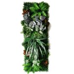 Panneau mural de plantes artificielles, mousse de gazon, subtropicales, 120 x 40 cm – Image 25
