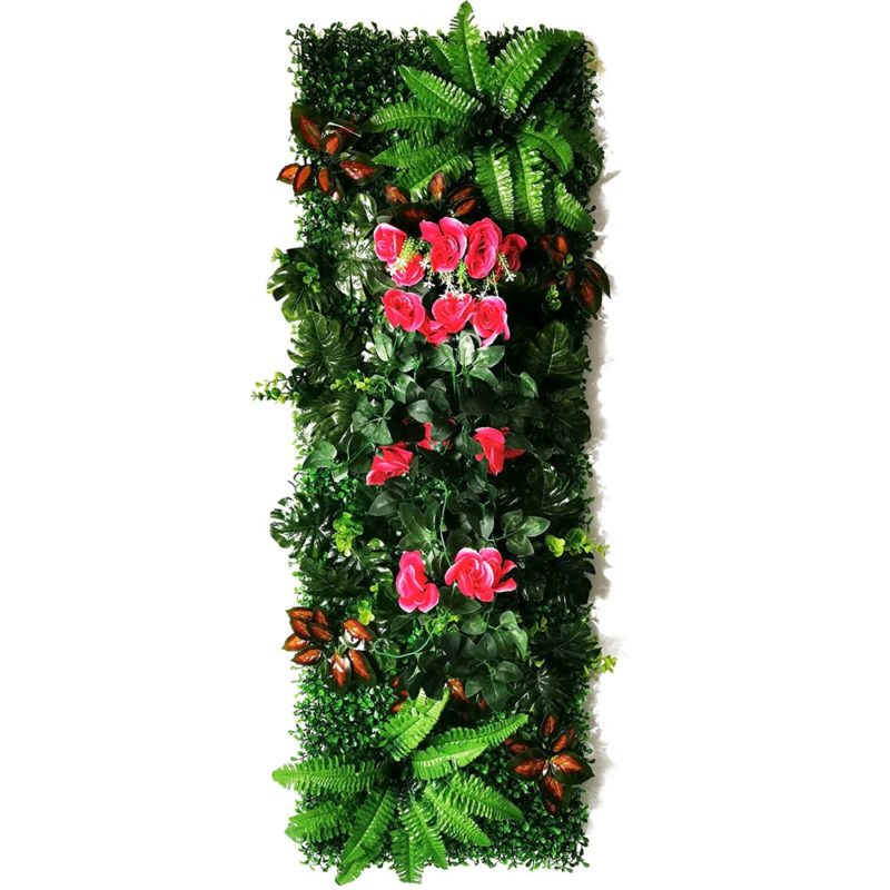 Panneau mural de plantes artificielles, mousse de gazon, subtropicales, 120 x 40 cm – Image 23