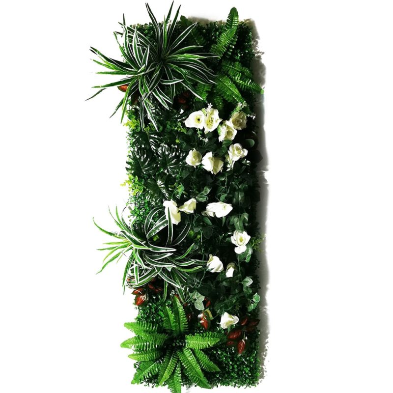 Panneau mural de plantes artificielles, mousse de gazon, subtropicales, 120 x 40 cm – Image 18