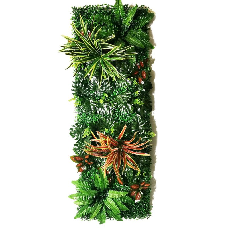 Panneau mural de plantes artificielles, mousse de gazon, subtropicales, 120 x 40 cm – Image 16