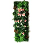 Panneau mural de plantes artificielles, mousse de gazon, subtropicales, 120 x 40 cm – Image 9