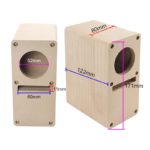 Paire de haut-parleurs labyrinthe en bois, 2 pouces, 52mm, boîte vide, 14 planches, DIY – Image 2