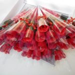 Lot de 10 bouquets de roses artificielles à tige unique, couleurs vives, 38 cm – Image 6