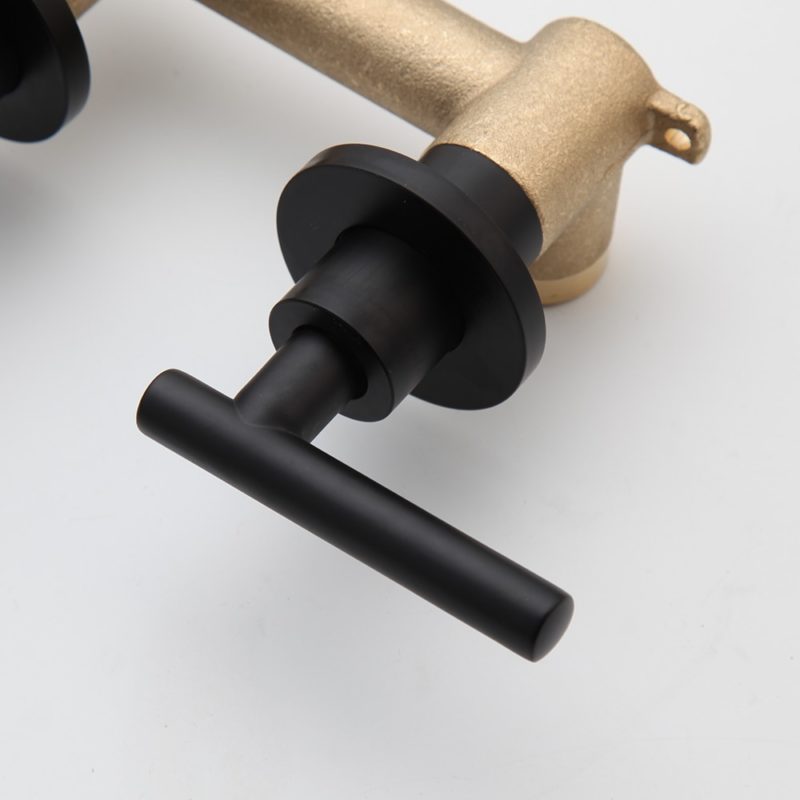 141355-xwgcqq.jpg Robinet mitigeur en laiton, avec double levier, noir mat – Image 4