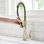 Robinet mitigeur d'évier de cuisine, extractible, bec pivotant, mélangeur d'eau chaude et froide – Image 4