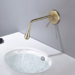 Robinet mitigeur de lavabo en laiton, mélangeur d'eau chaude et froide, style contemporain – Image 5